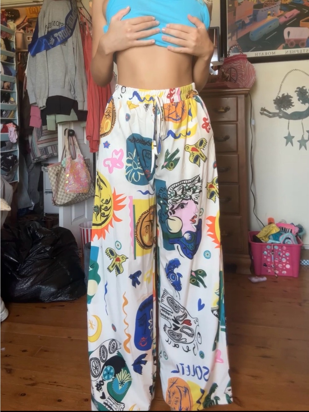 Women’s abstract western pants - Picture 3 of 5